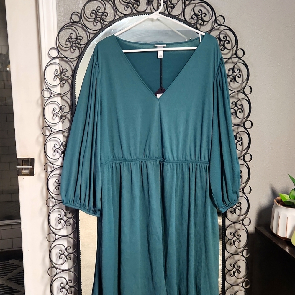 Ava & Viv 2xl teal dress